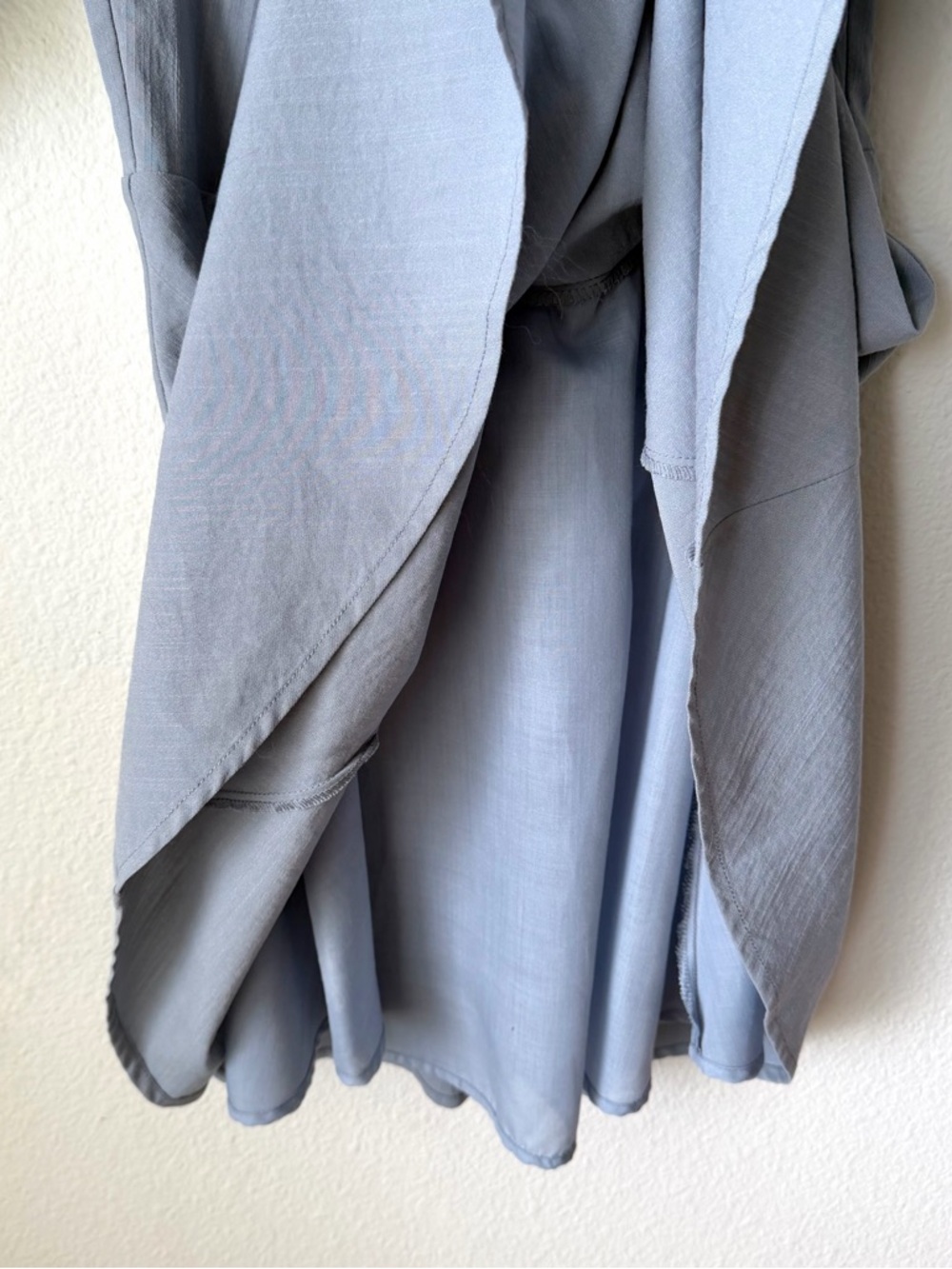 Lulus Women Dusty Blue Puff Sleeve Mini Dress Size S Small Boho Romantic Cottage - Picture 8 of 16